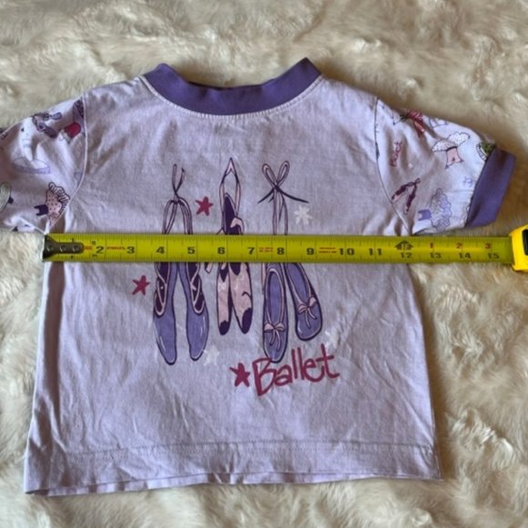 2/$25 P Jamers 3-piece pajama set Ballet Lilac & Purple, Girls Size 4 - Picture 3 of 14